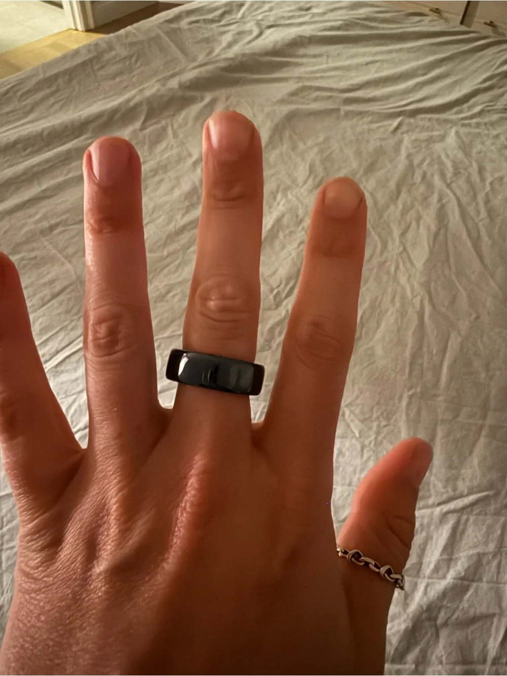 Blue ceramic Oura ring 4 - size 8